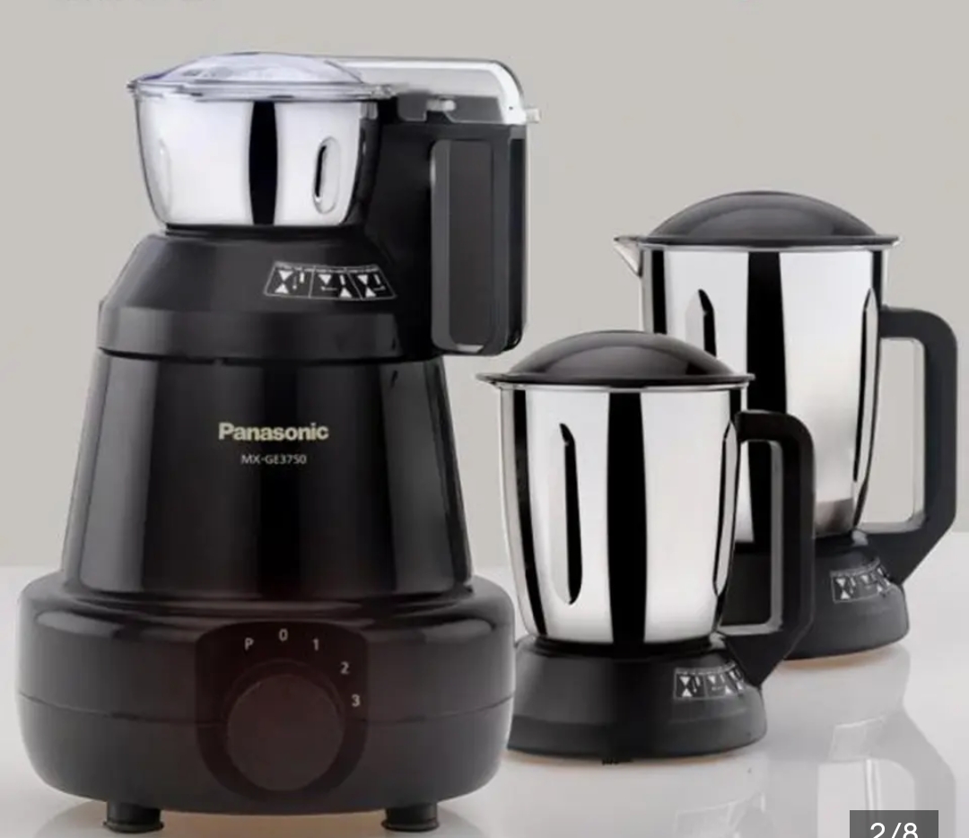 Panasonic 1200W 3 Jars Mixer Grinder (MX-GE3750)-Black
